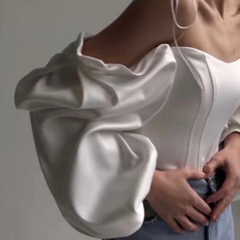 « CHARLOTTE » SATIN BLOUSE 